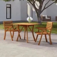 Tavolo da Giardino 85x85x75 cm Legno Massello di Acacia 363304