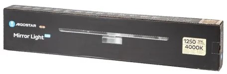 Aigostar - LED illuminazione bagno specchio 12W 230V 4000K 60cm IP44 alluminio