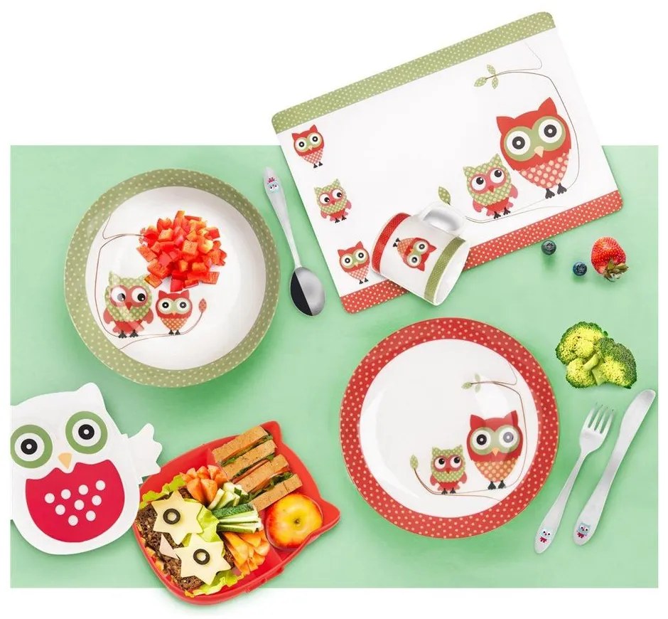 Posate per bambini in acciaio inox argento 3 pezzi - Orion