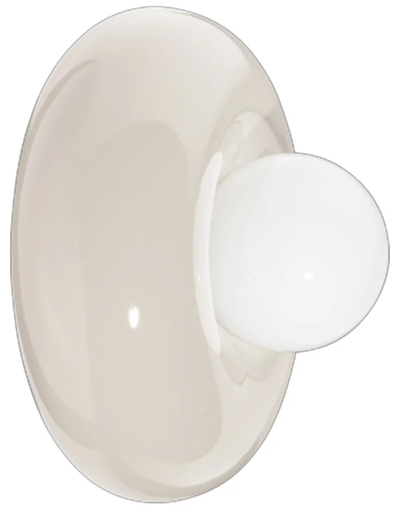 Applique Vintage Decò Bumbum Ceramica Crema 1 Luce G9