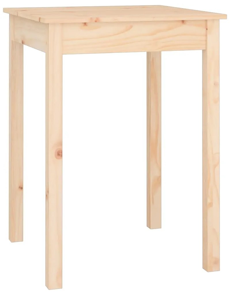 Tavolo da pranzo 55x55x75 cm in legno massello di pino
