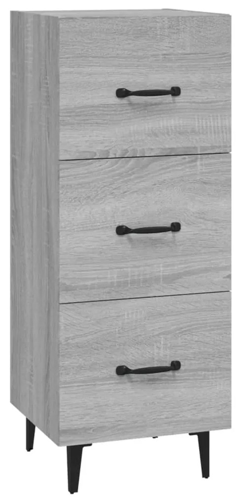 Credenza grigio sonoma 34,5x34x90 cm in legno multistrato