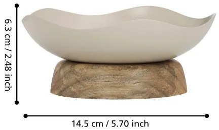 Eglo 427512 - Vassoio decorativo MONYWA diametro 14,5 cm beige