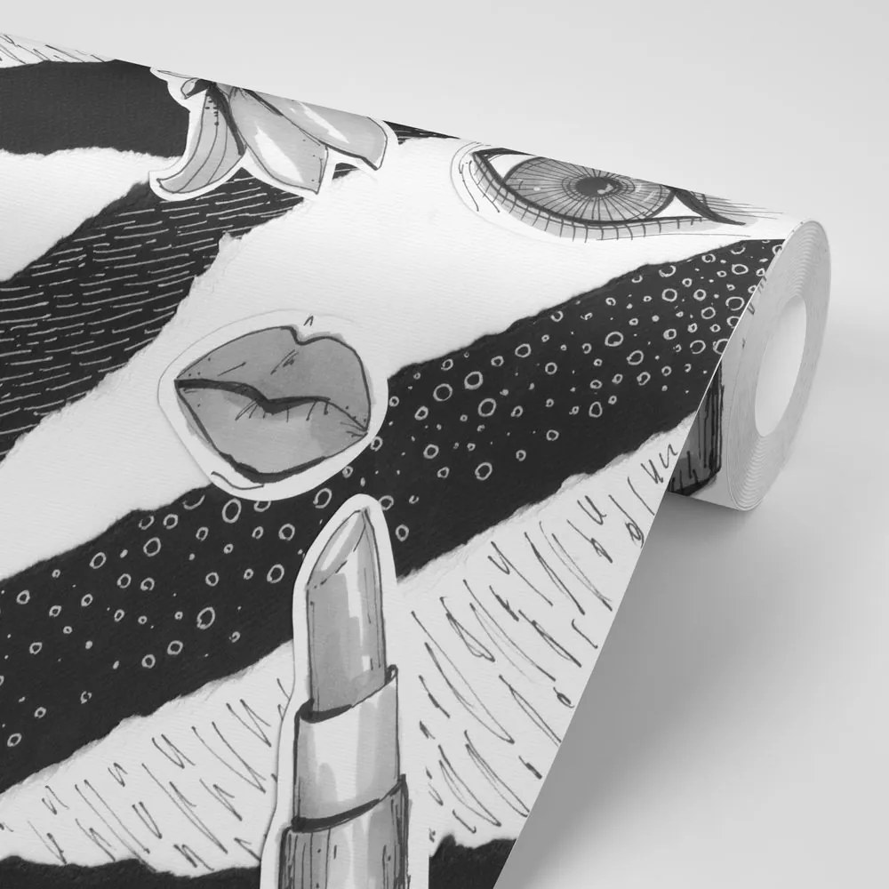 Carta da parati autoadesiva – Icona di moda in bianco e nero