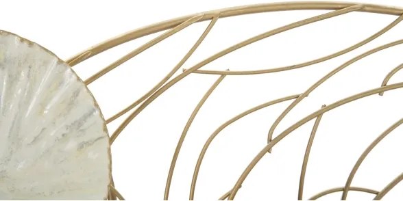 Pannello Decorativo Astratto Luxy 124,5x9,5x55 Cm In Ferro Multicolore