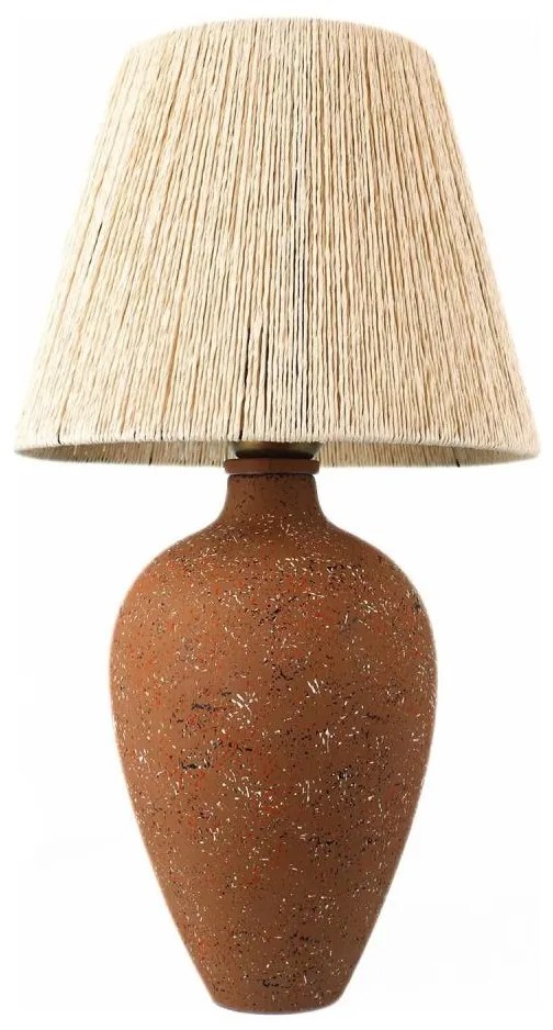 Lampada da tavolo 1xE27/40W/230V marrone/color crema