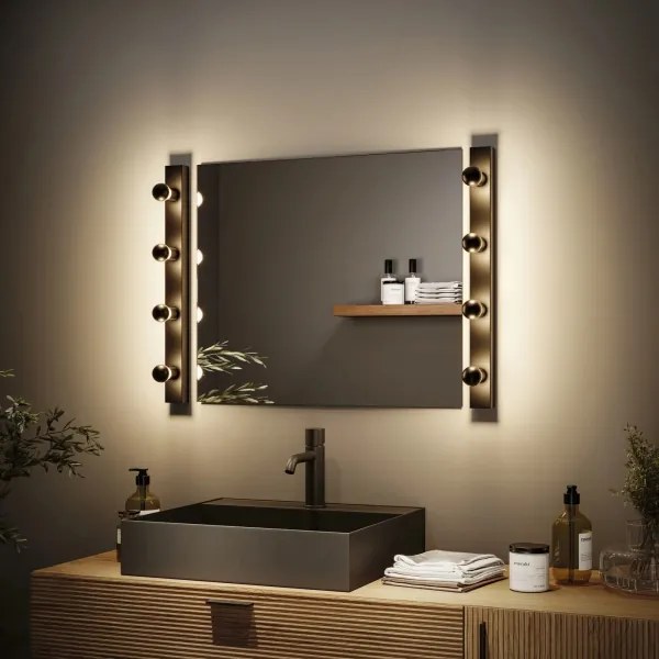 Paulmann 80099 - 4xE14/40W IP44 Lampada per specchio da bagno REGULA 230V nero