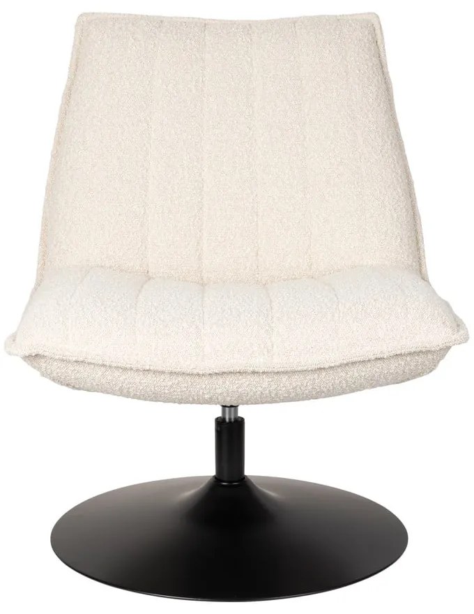 Poltrona bianca in tessuto bouclé Jax - White Label