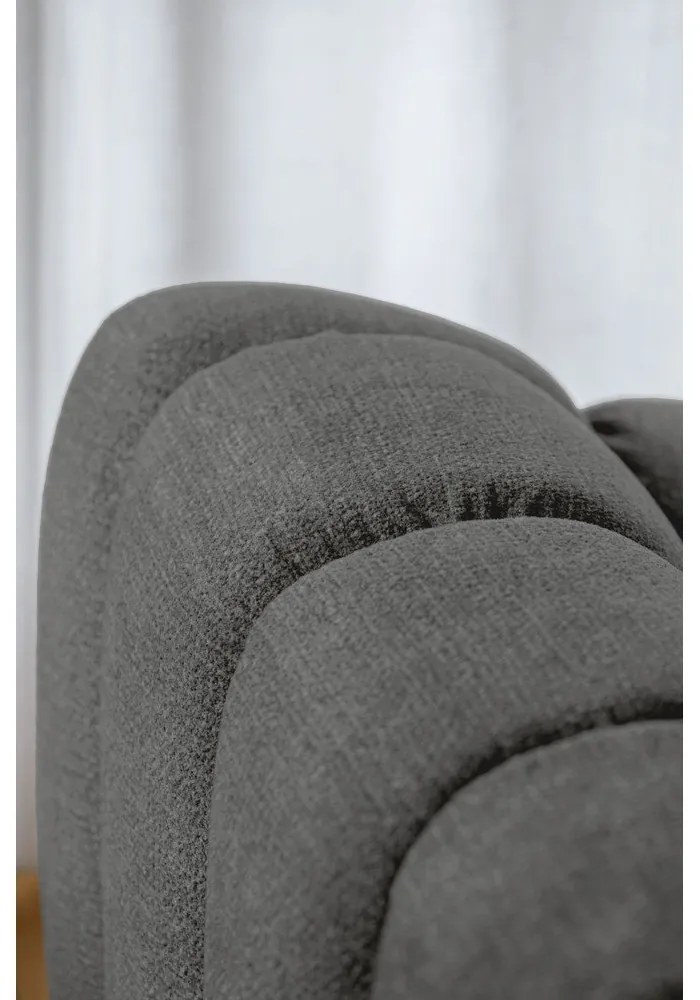 Divano angolare grigio (con penisola a destra/a L) Shell – Miuform