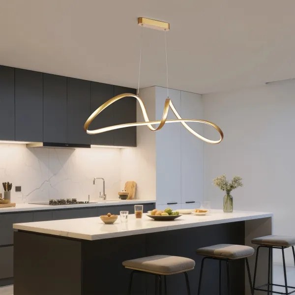 Brilagi-LED Lampadario dimmerabile su cavo TWISTER LED/60W/230V 3000-6000K oro + telecomando