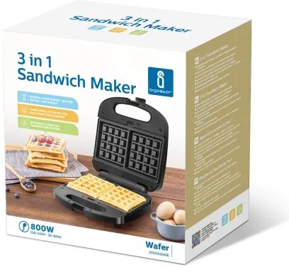 Aigostar - Macchina per i panini 800W/230V nero