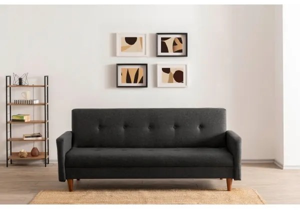 Divano a due posti NARA, grigio scuro