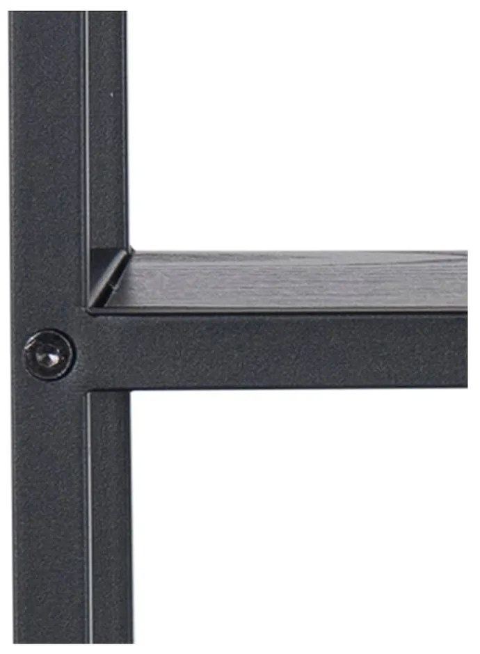 Scaffale metallico a castello nero Seaford - Actona