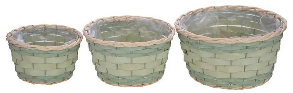 Coprivaso in set di 3 pezzi in vimini ø 30 cm - Ego Dekor