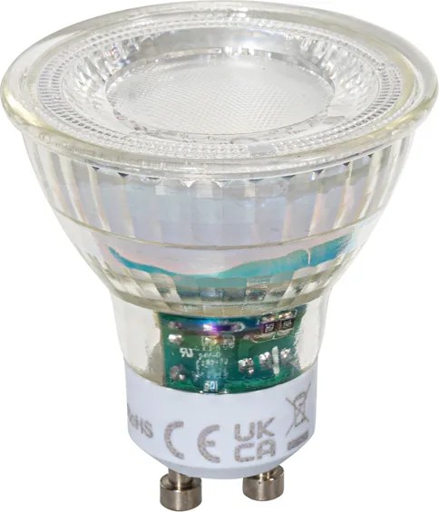 Set di 5 Lampadine LED GU10 50mm Trasparenti Dimmerabili 2.5W 450 lm 3000K
