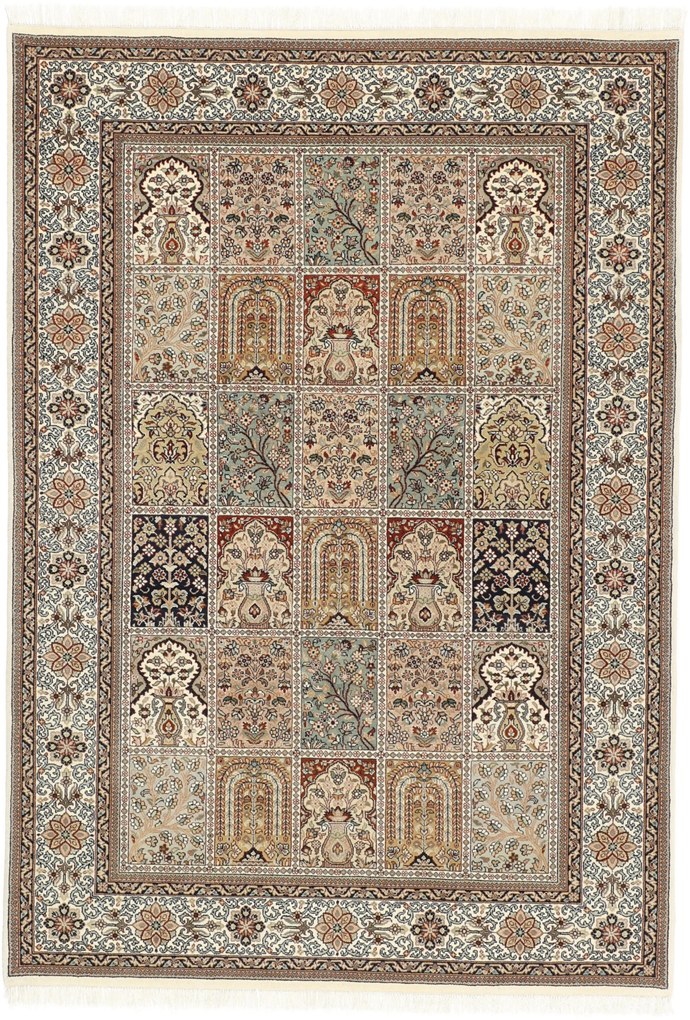 Bakhtiar Tappeto 210x140 (Indian) Annodato A Mano
