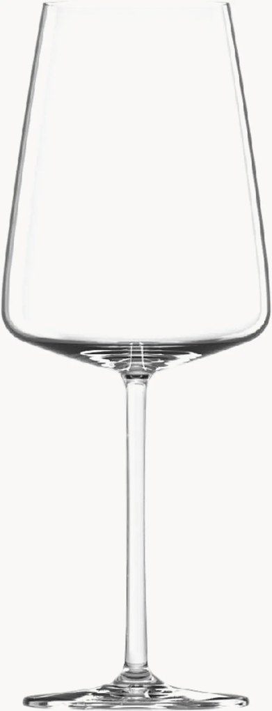 Set di 6 bicchieri da vino rosso in cristallo Muse