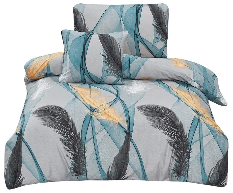 Set copripiumino e federa in microsatinato per letto singolo 3 pezzi 140x200 cm Melissa – My House