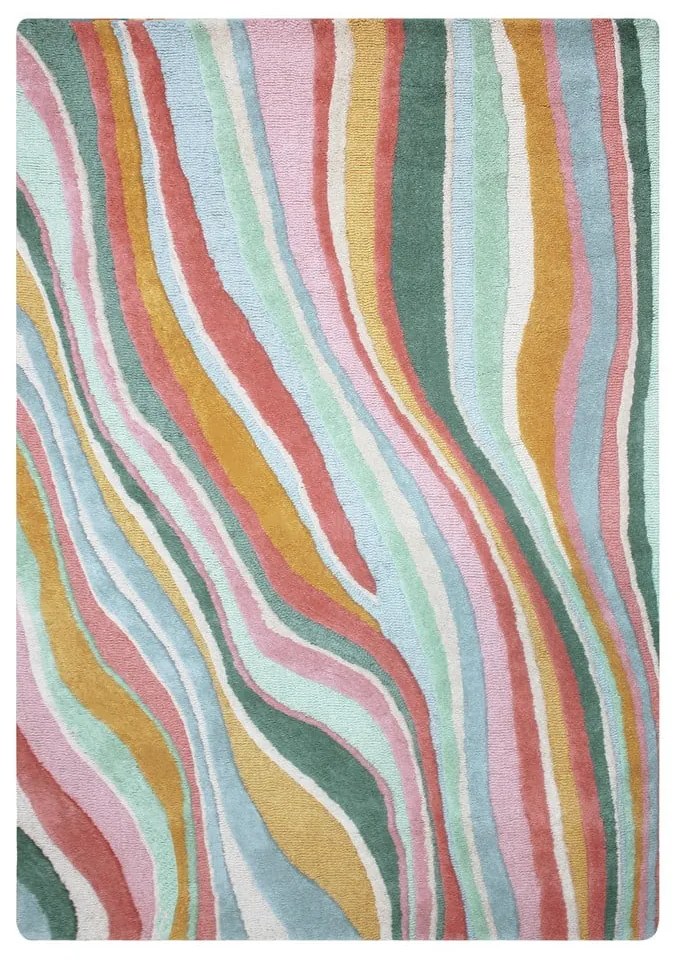 Tappeto in lana tessuto a mano 200x290 cm Abstract Flow - Flair Rugs