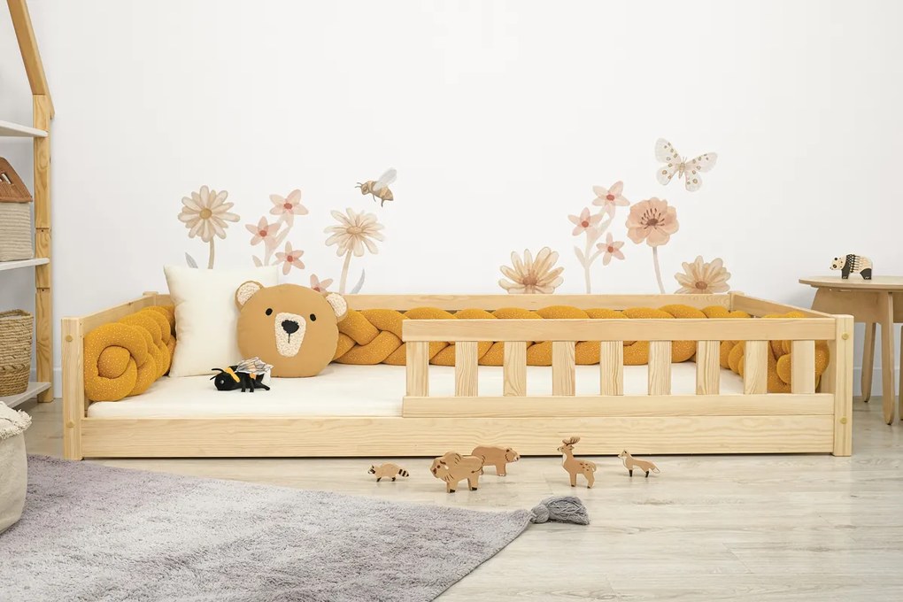 Letto basso per bambini Montessori Meadow - naturale - 200x120 cm