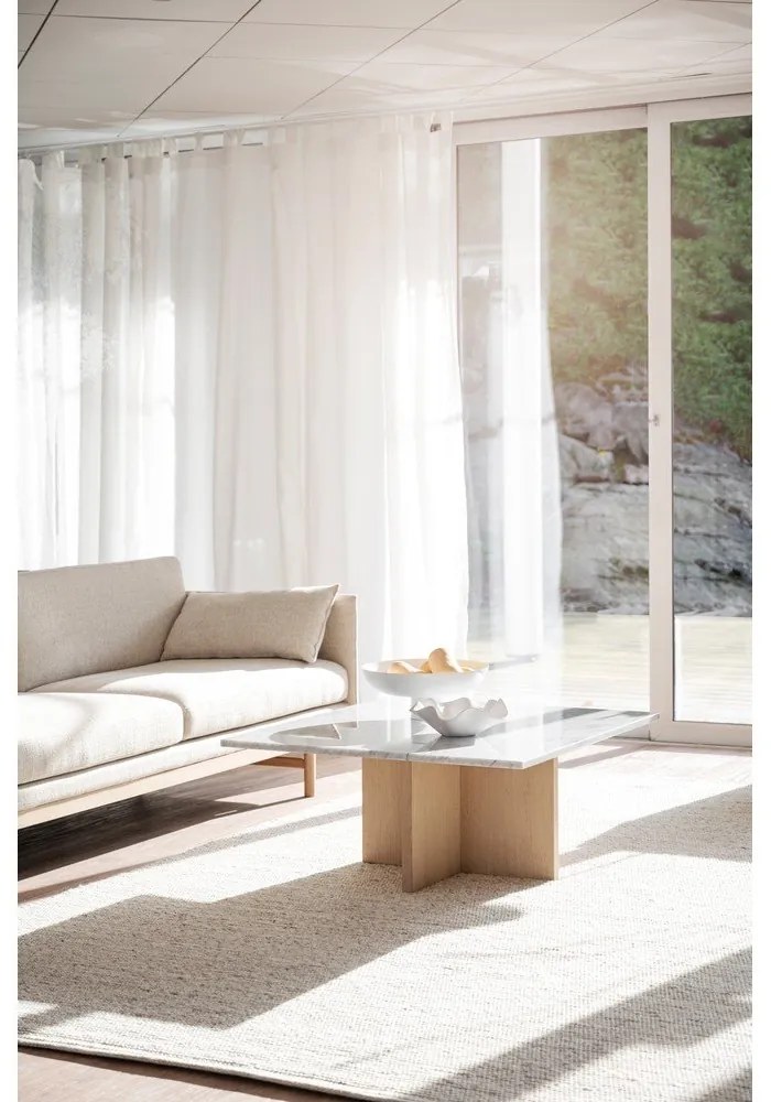 Tavolino in marmo marrone 90x90 cm Brooksville - Rowico