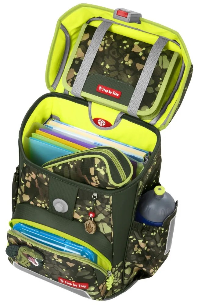 Zaino scuola Step by Step CLOUD, Dino Torex - set 5 pezzi