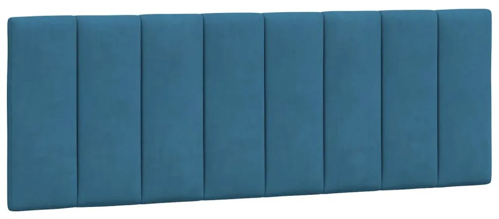 Letto con materasso blu 120x200 cm in velluto