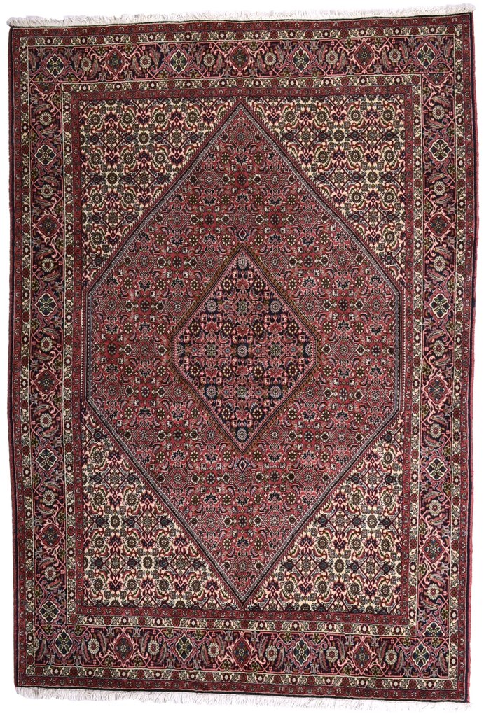 Bidjar Tappeto persiano 170x260 Rosso (Iran) Annodato A Mano