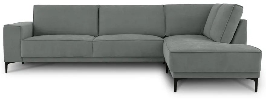 Divano angolare in grigio scuro (con penisola a destra) Copenhagen – Scandic