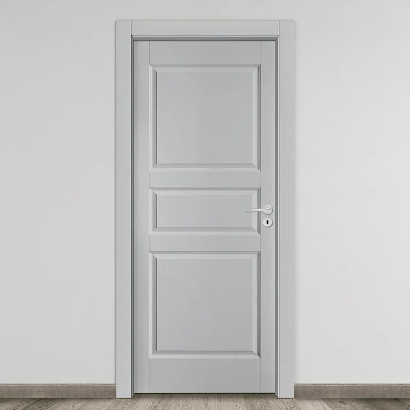 Porta battente New York grigio L 60 x H 210 cm sinistra