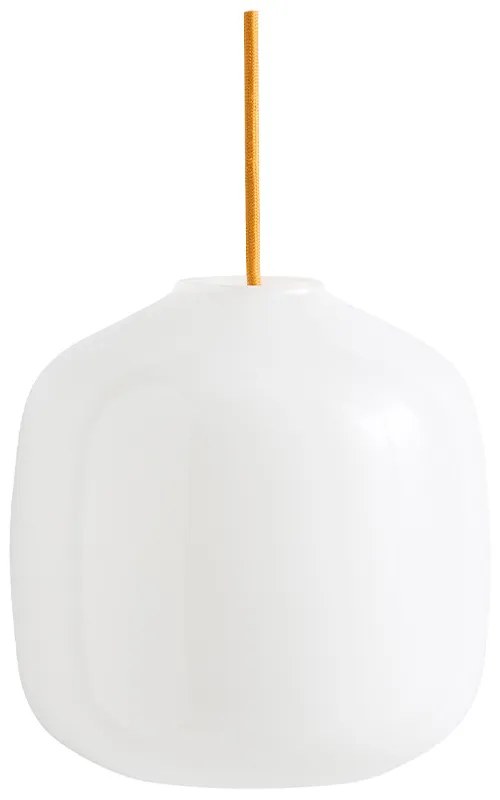 HAY - Buoy Glass 200 Lampada a Sospensione Opal/Amber Yellow Hay