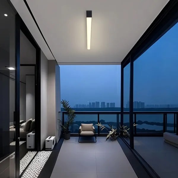 Brilagi - Plafoniera a LED per bagno SLEEKLINE LED/40W/230V nera IP44