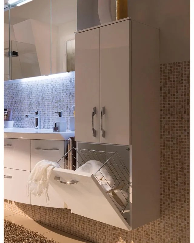 Colonna per mobile bagno Contea PELIPAL 2 ante P 33 x L 45 x H 120 cm bianco
