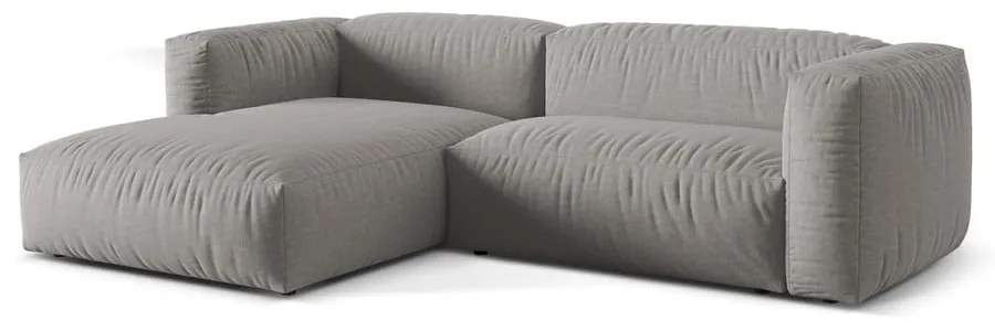 Divano angolare modulare grigio chiaro (angolo sinistro) Martina - Micadoni Home