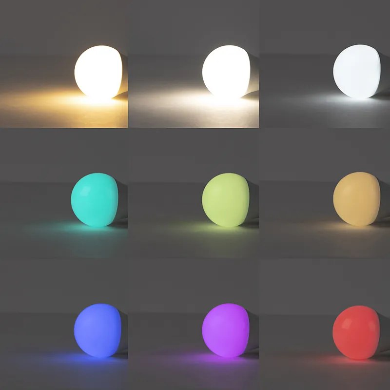Lampada ad arco intelligente in acciaio con grigio incl. wifi A60 - Bend