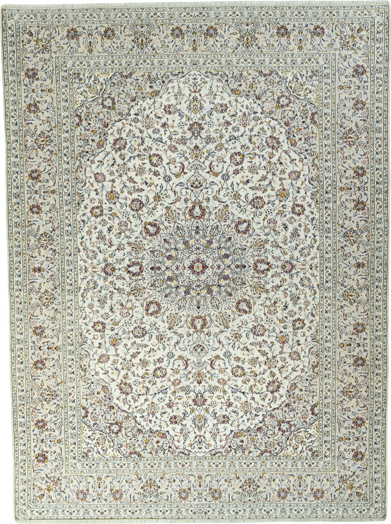Kashan Tappeto persiano 300x400 Beige (Iran) Annodato A Mano