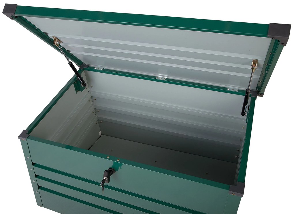 Cesta da giardino in acciaio verde scuro 100 cm CEBROSA Beliani