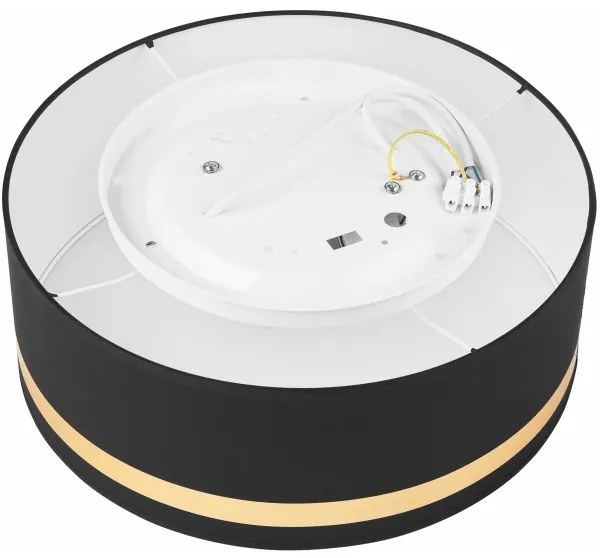 Plafoniera SIRJA STRIPE 2xE27/15W/230V diametro 35 cm nero