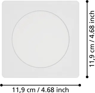 Eglo 901399 - Faretto da incasso LED FUEVA LED/6,3W/230V 11,9x11,9 cm bianco
