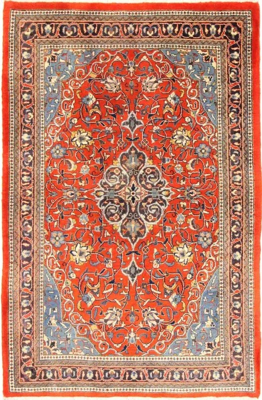 Sarouk Tappeto persiano 170 x 110 Rosso (Iran) Annodato A Mano