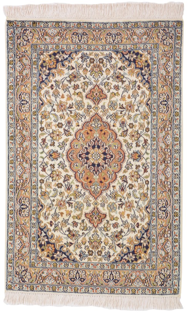 Cashmere Silk Tappeto orientale 90 x 60 (Indian) Annodato A Mano