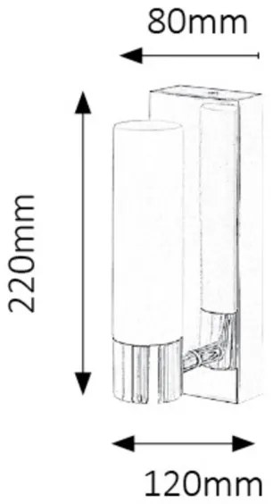 Rabalux 5749 - Applique a LED da bagno JIM 1xLED/5W/230V IP44