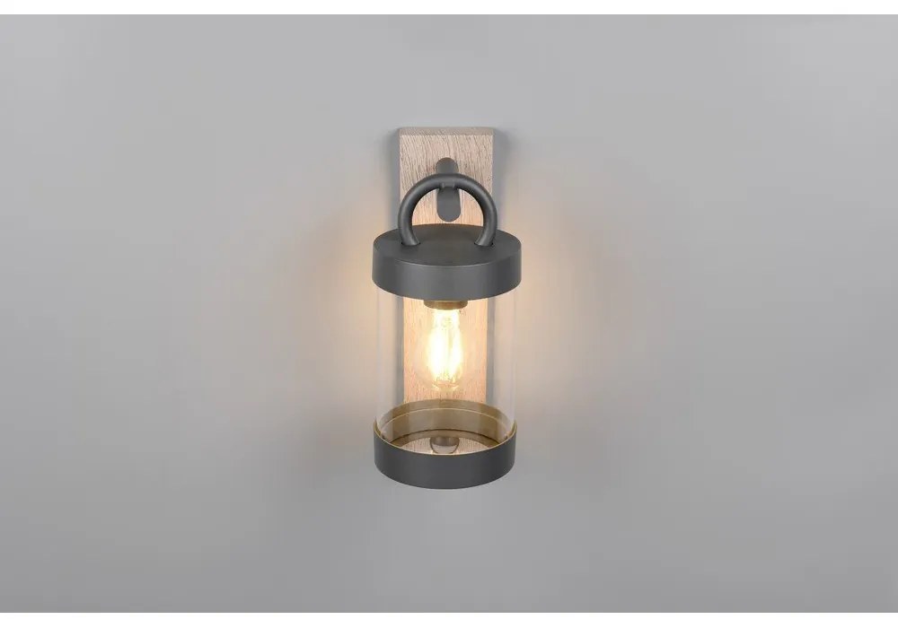 Illuminazione esterna con sensore di movimento da parete (altezza totale 33 cm) Sambesi – Trio