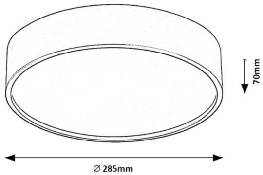 Rabalux 75012 - Plafoniera LED con sensore LARCIA LED/19W/230V IP44 bianco