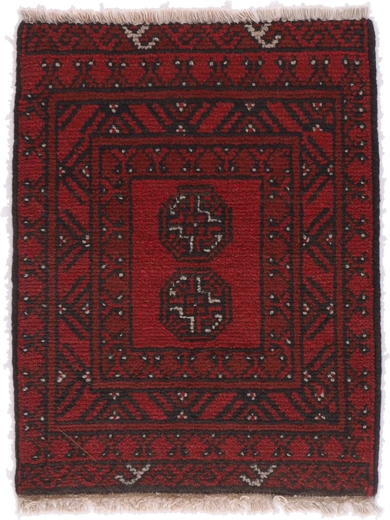 Afghan Tappeto 60 x 50 (Afghanistan) Annodato A Mano