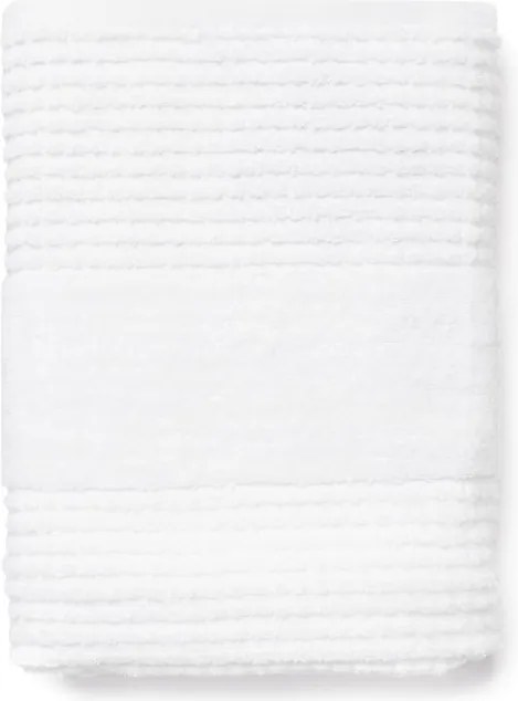 Asciugamano tipo terry bianco in cotone organico 50x100 cm Check – JUNA