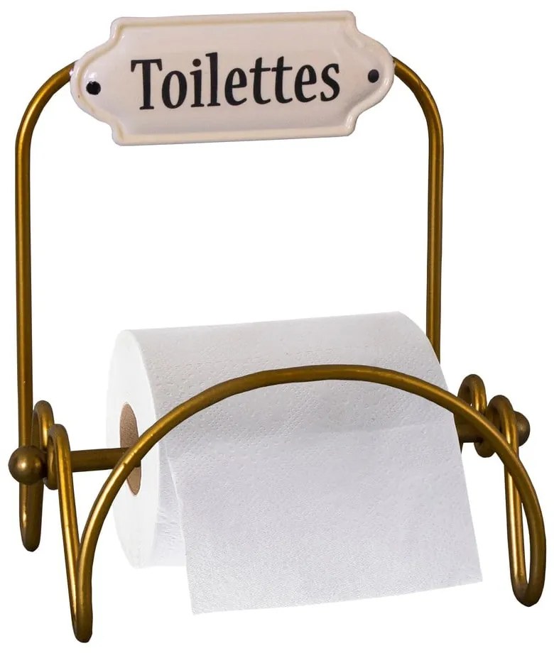 Supporto a parete in metallo per carta igienica - Antic Line