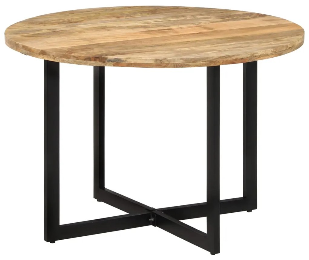 Tavolo Da Pranzo 110x75 Cm İn Legno Massello Di Mango /