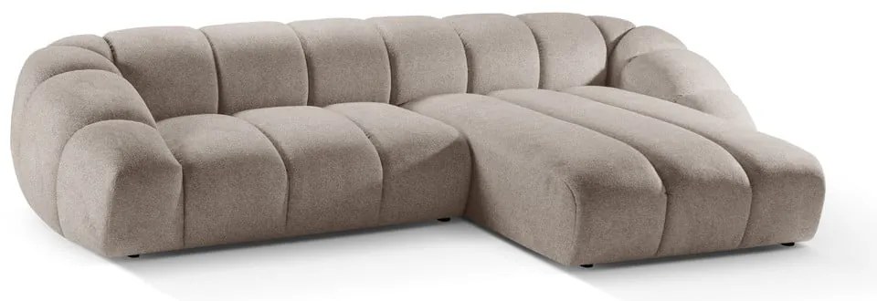 Divano angolare beige (con penisola a destra) Diana – Micadoni