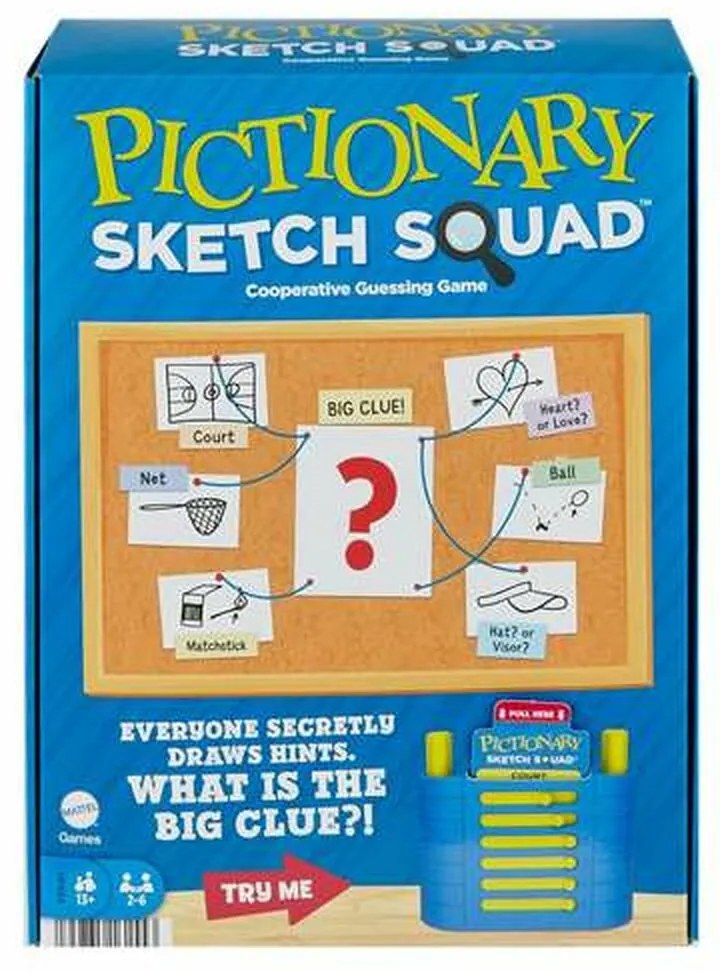 Gioco da Tavolo Mattel Pictionary Sketch Squad EN